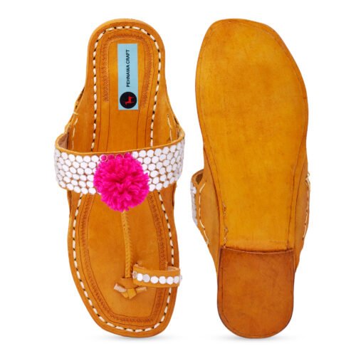 Mirror with Pompom Kolhapuri x Mirror Embellishment - Image 2