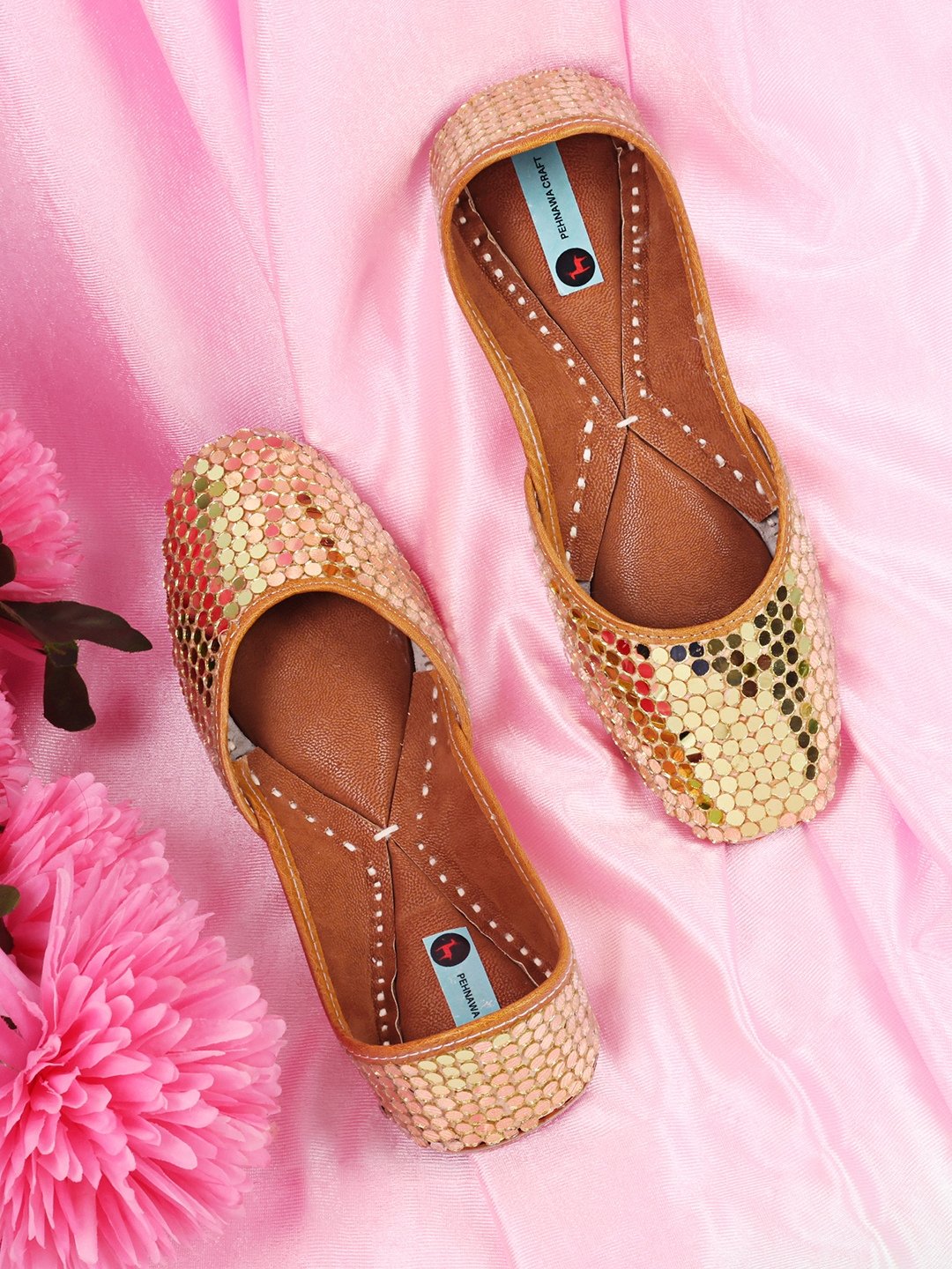 Queen Mirror Jutti X Mirror Handcrafted ( Gold Mirror)