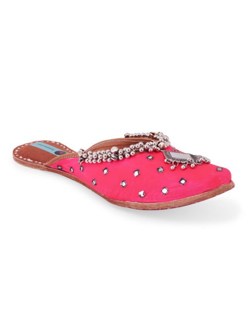 Albeli Red mule Jutti | Red jutti for women - Image 8