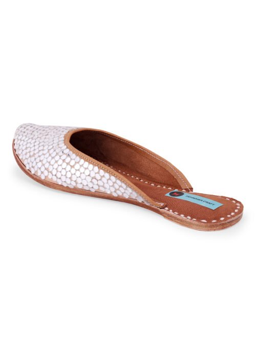 Diva Mirror Jutti (Pointed & Back Open) | Mirror Mule for women - Image 5