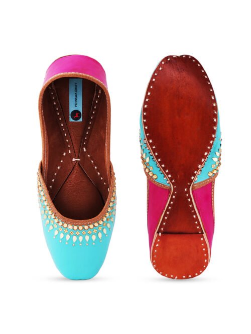 Rimjhim blue jutti for women | Casual mojari for girls - Image 2