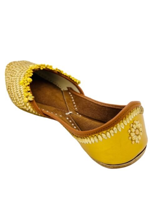Golden Shunshine ghungaro jutti for women | gold ghunagaroo mojari - Image 5