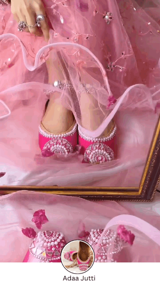 PehnawaCraft Adaa Pink Jutti