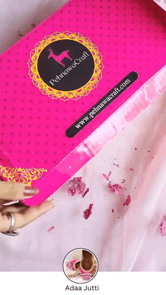 PehnawaCraft Adaa Pink Jutti