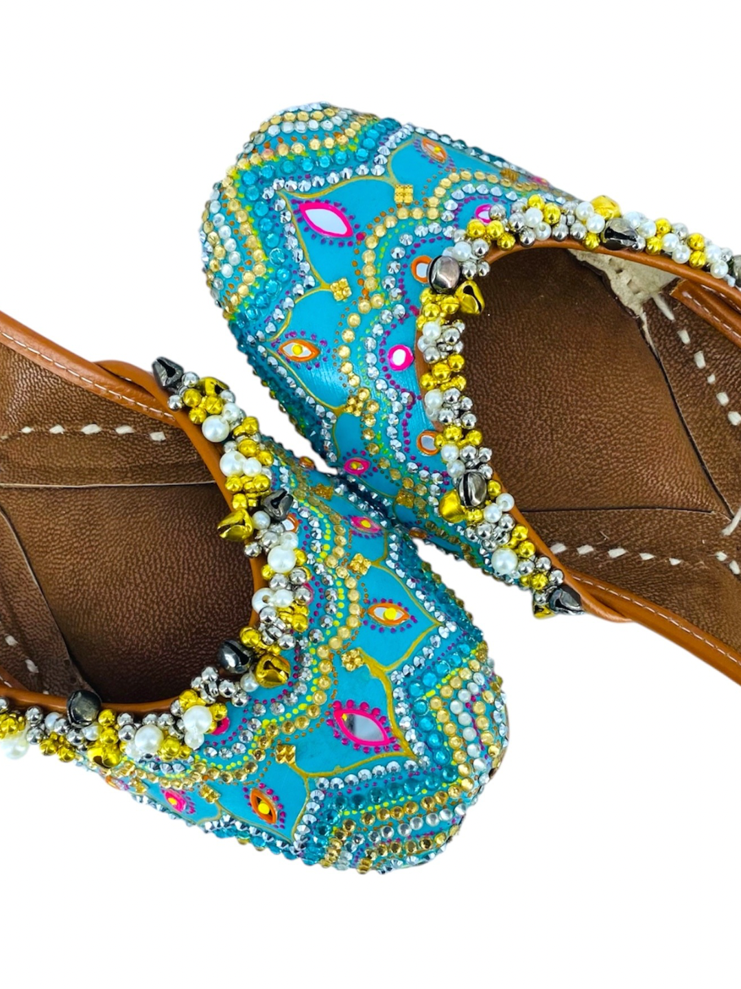 PehnawaCraft Blue Jutti for Women | Hand-Crafted Jutti