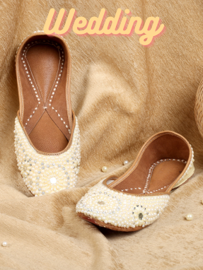 Wedding Collection : Pearl Paradise Jutti for Women | Punjabi Jutti